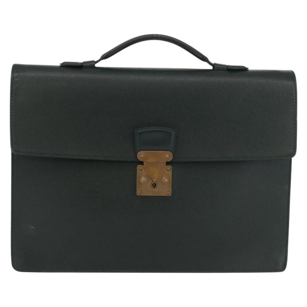 Louis Vuitton Taiga Serviette Kourad Business Bag Epicea Green